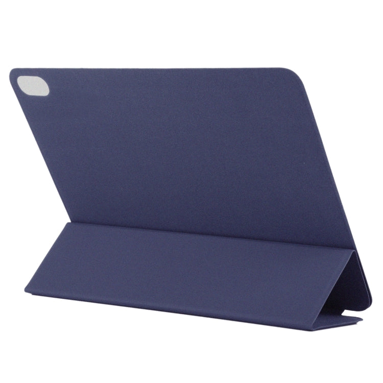 For iPad Air 11 2025 / 2024 Double-sided Clip Non-buckle Magnetic PU Smart Tablet Case(Dark Blue) - iPad Air 11 2025 / 2024 Cases by buy2fix | Online Shopping UK | buy2fix