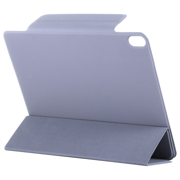For iPad Air 11 2025 / 2024 Double-sided Clip Fixed Buckle Magnetic PU Leather Smart Tablet Case(Purple) - iPad Air 11 2025 / 2024 Cases by buy2fix | Online Shopping UK | buy2fix