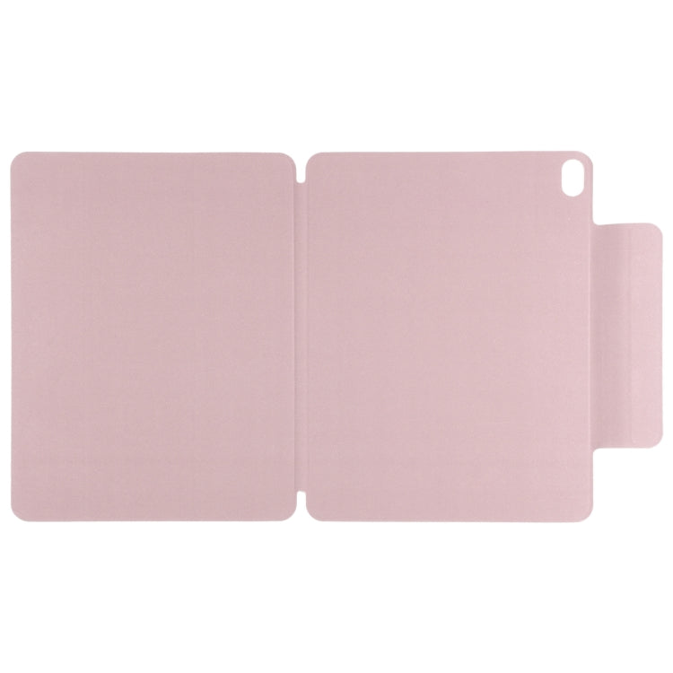 For iPad Air 11 2025 / 2024 Double-sided Clip Fixed Buckle Magnetic PU Leather Smart Tablet Case(Rose Gold) - iPad Air 11 2025 / 2024 Cases by buy2fix | Online Shopping UK | buy2fix