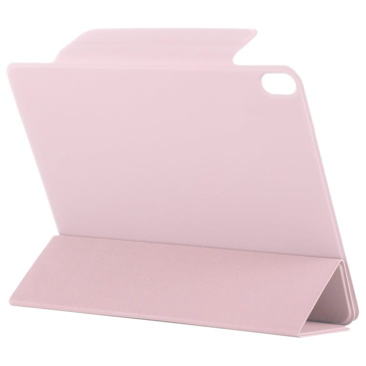For iPad Air 11 2025 / 2024 Double-sided Clip Fixed Buckle Magnetic PU Leather Smart Tablet Case(Rose Gold) - iPad Air 11 2025 / 2024 Cases by buy2fix | Online Shopping UK | buy2fix