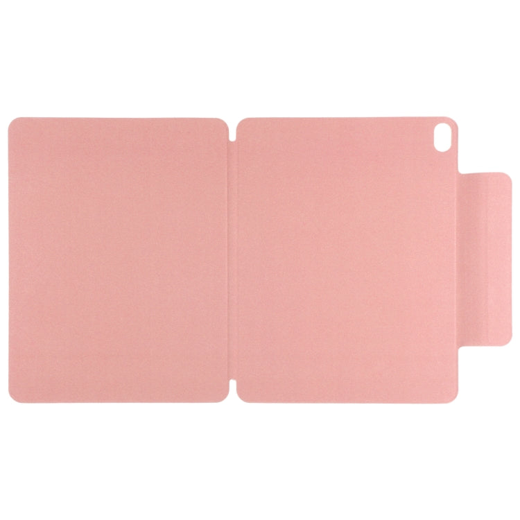 For iPad Air 11 2025 / 2024 Double-sided Clip Fixed Buckle Magnetic PU Leather Smart Tablet Case(Pink) - iPad Air 11 2025 / 2024 Cases by buy2fix | Online Shopping UK | buy2fix