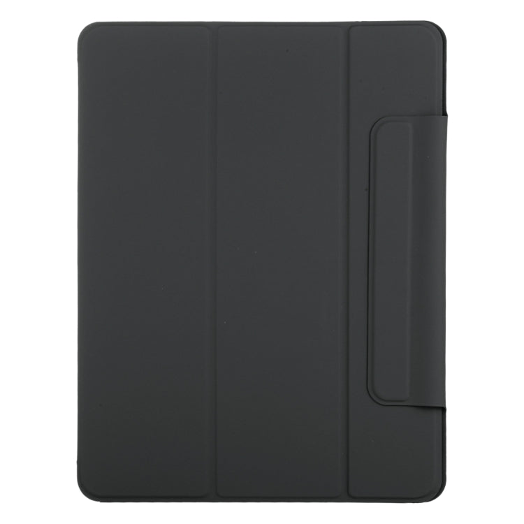 For iPad Air 13 2025 / 2024 Double-sided Clip Fixed Buckle Magnetic PU Leather Smart Tablet Case(Black) - iPad Air 13 2025 / 2024 Cases by buy2fix | Online Shopping UK | buy2fix