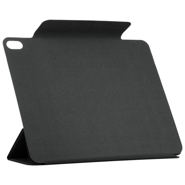 For iPad Air 13 2025 / 2024 Double-sided Clip Fixed Buckle Magnetic PU Leather Smart Tablet Case(Black) - iPad Air 13 2025 / 2024 Cases by buy2fix | Online Shopping UK | buy2fix