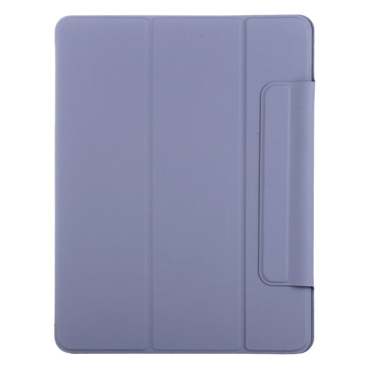For iPad Air 13 2025 / 2024 Double-sided Clip Fixed Buckle Magnetic PU Leather Smart Tablet Case(Purple) - iPad Air 13 2025 / 2024 Cases by buy2fix | Online Shopping UK | buy2fix