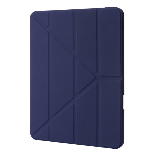For iPad Pro 13 2025 / 2024 Deformation Transparent Acrylic Leather Tablet Case(Dark Blue) by buy2fix
