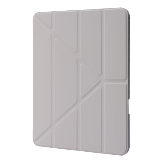 For iPad Pro 13 2025 / 2024 Deformation Transparent Acrylic Leather Tablet Case(Grey) by buy2fix