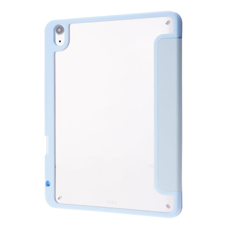For iPad Air 11 2025 / 2024 Deformation Transparent Acrylic Leather Tablet Case(Light Blue) - iPad Air 11 2025 / 2024 Cases by buy2fix | Online Shopping UK | buy2fix