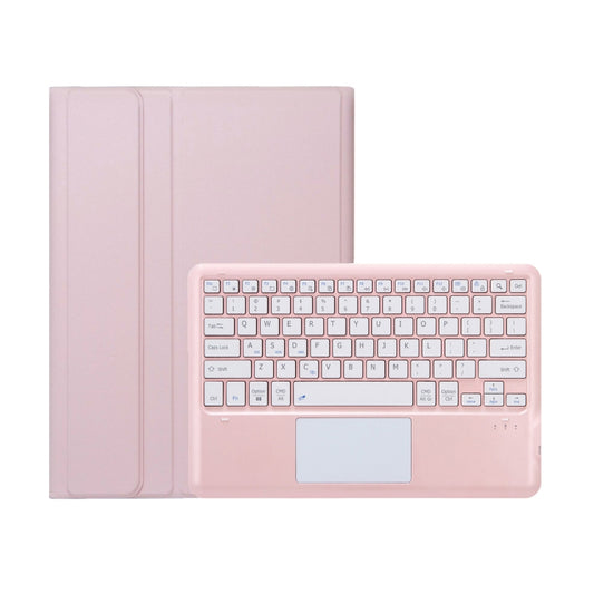 For iPad Pro 13 2024 A14B-A Detachable Ultra-Thin Bluetooth Touch Keyboard Leather Tablet Case with Pen Slot(Pink) by buy2fix
