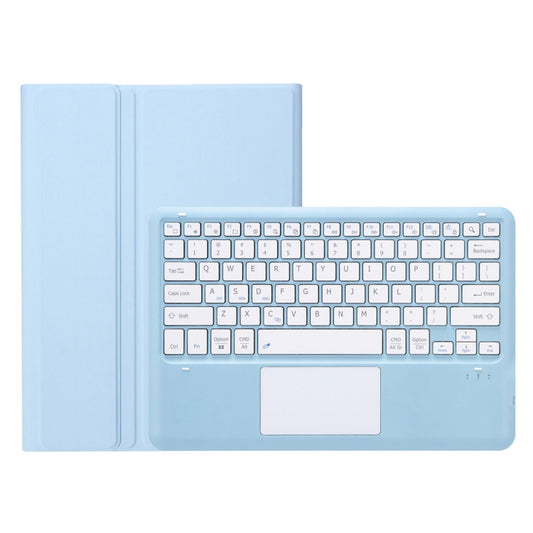 For iPad Pro 13 2024 A14B-A Detachable Ultra-Thin Bluetooth Touch Keyboard Leather Tablet Case with Pen Slot(Light Blue) by buy2fix