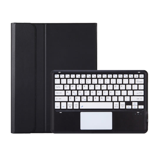 For iPad Pro 13 2024 A14B-A Detachable Ultra-Thin Bluetooth Touch Keyboard Leather Tablet Case with Pen Slot(Black White) by buy2fix
