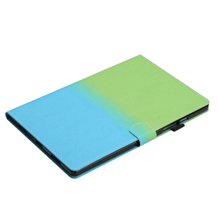 For iPad Pro 11 2024 Stitching Gradient Smart Leather Tablet Case(Green Blue) - iPad Pro 11 2024 Cases by buy2fix | Online Shopping UK | buy2fix