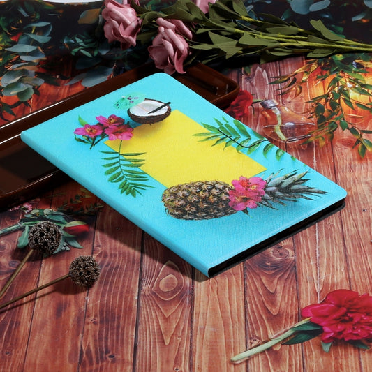 For iPad Pro 11 2025 / 2024 Voltage Coloured Drawing Smart Leather Tablet Case(Pineapple) by buy2fix