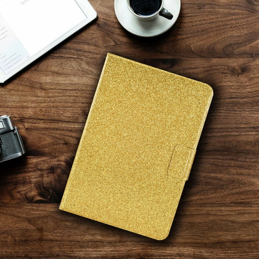 For iPad Pro 11 2025 / 2024 Varnish Glitter Powder Smart Leather Tablet Case(Yellow) by buy2fix