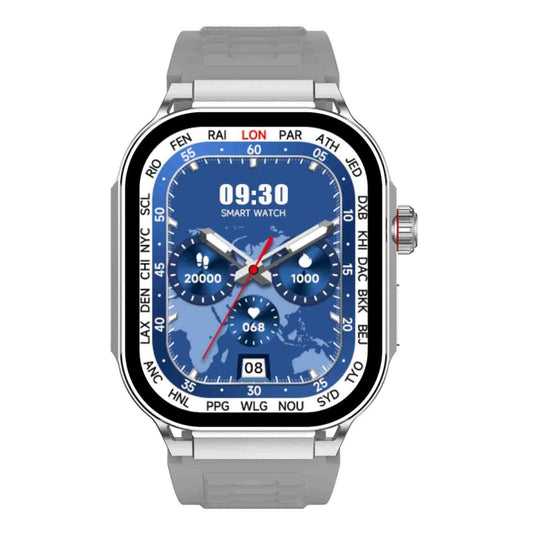 G40S 2.06 inch IP67 BT5.2 Sport Smart Watch, Support Bluetooth Call / Sleep / Blood Oxygen / Heart Rate / Blood Pressure Health Monitor(Grey) by buy2fix