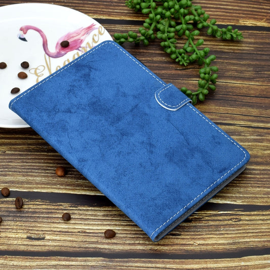 For iPad Pro 11 2025 / 2024 Marble Style Cloth Texture Smart Leather Tablet Case(Blue) by buy2fix