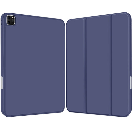 For iPad Pro 11 2022 / 2021 / 2020 3-fold TPU Smart Leather Tablet Case with Pen Slot(Royal Blue) - iPad Pro 11 (2022/2021) Cases by buy2fix | Online Shopping UK | buy2fix