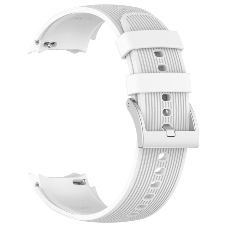 For OPPO Watch X2 Vertical Texture Silicone Watch Band(White) - Watch Bands by buy2fix | Online Shopping UK | buy2fix
