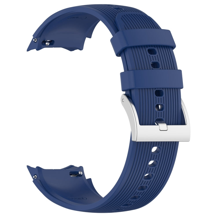 For OPPO Watch X2 Vertical Texture Silicone Watch Band(Blue) - Watch Bands by buy2fix | Online Shopping UK | buy2fix