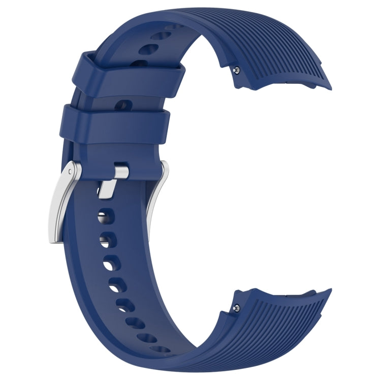 For OPPO Watch X2 Vertical Texture Silicone Watch Band(Blue) - Watch Bands by buy2fix | Online Shopping UK | buy2fix