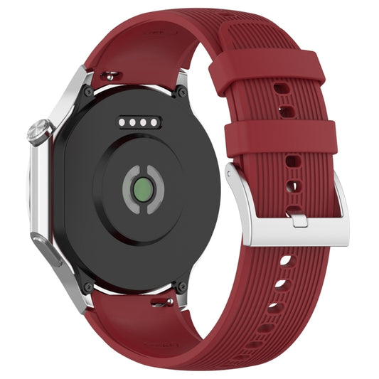 For OPPO Watch X2 Vertical Texture Silicone Watch Band(Red) - Watch Bands by buy2fix | Online Shopping UK | buy2fix