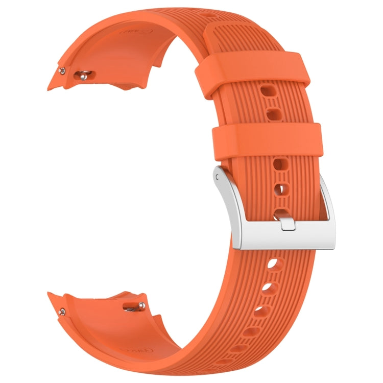 For OPPO Watch X2 Vertical Texture Silicone Watch Band(Orange) - Watch Bands by buy2fix | Online Shopping UK | buy2fix