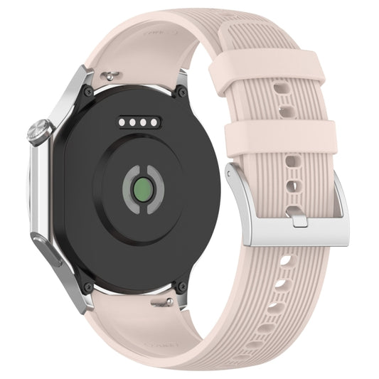 For OPPO Watch X2 Vertical Texture Silicone Watch Band(Pink) - Watch Bands by buy2fix | Online Shopping UK | buy2fix