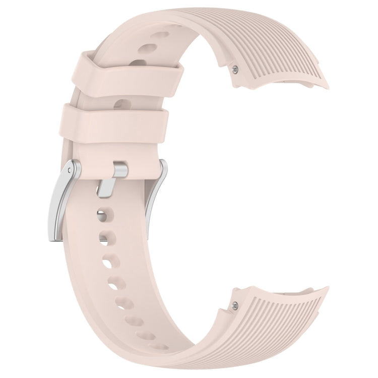 For OPPO Watch X2 Vertical Texture Silicone Watch Band(Pink) - Watch Bands by buy2fix | Online Shopping UK | buy2fix