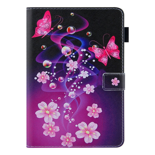 For iPad Pro 11 2025 / 2024 Colored Drawing Leather Smart Tablet Case(Dual Pink Butterflies) by buy2fix
