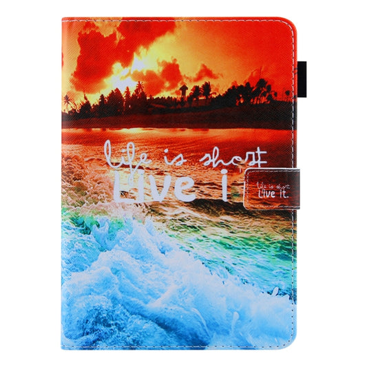 For iPad Pro 11 2025 / 2024 Colored Drawing Leather Smart Tablet Case(Sunset) by buy2fix