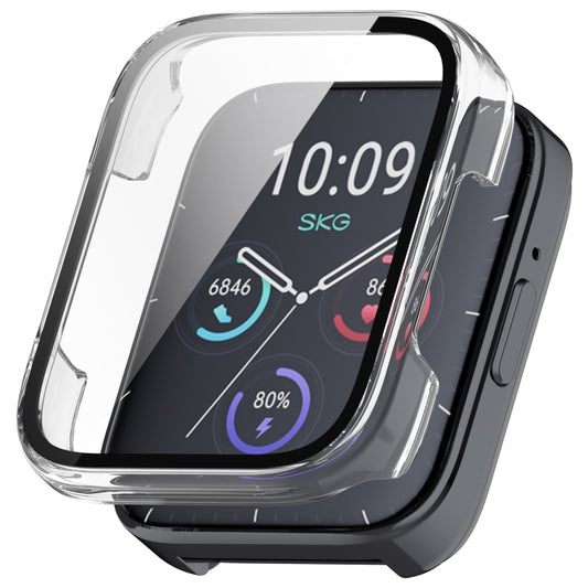 For SKG V9 Tempered Film Integrated PC Watch Protective Cover(Transparent) - Watch Case by buy2fix | Online Shopping UK | buy2fix