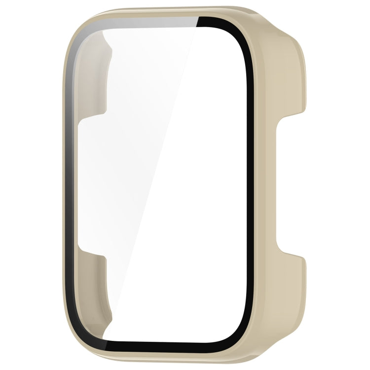 For SKG V9 Tempered Film Integrated PC Watch Protective Cover(Ivory White) - Watch Case by buy2fix | Online Shopping UK | buy2fix