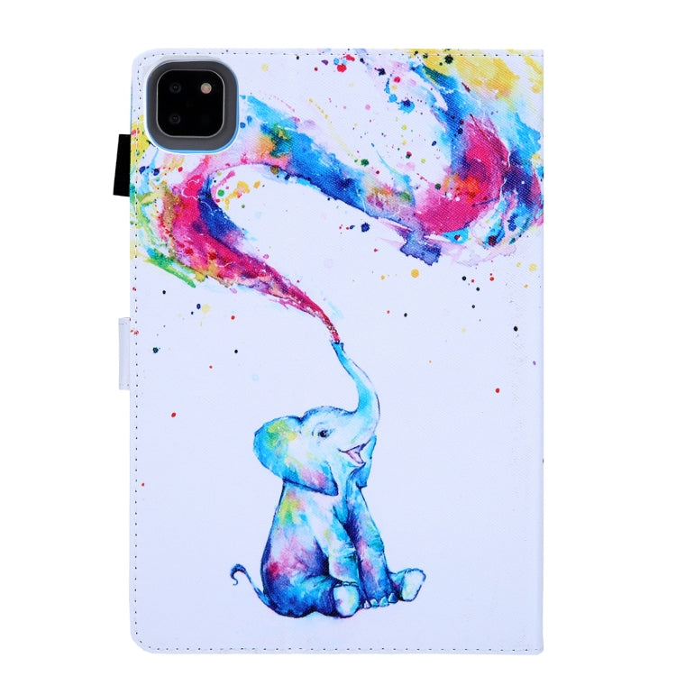 For iPad Pro 11 2024 Colored Drawing Leather Smart Tablet Case(Colorful Elephant) - iPad Pro 11 2024 Cases by buy2fix | Online Shopping UK | buy2fix