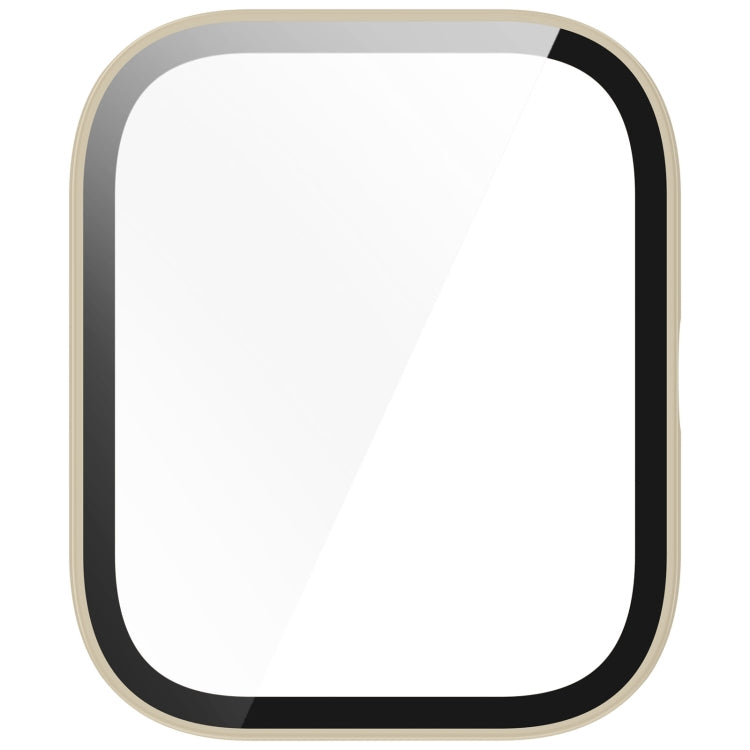 For Xiaomi HayLou GST/GST Lite/RS4 Plus PC + Tempered Film Integrated Watch Protective Case(Ivory White) by buy2fix