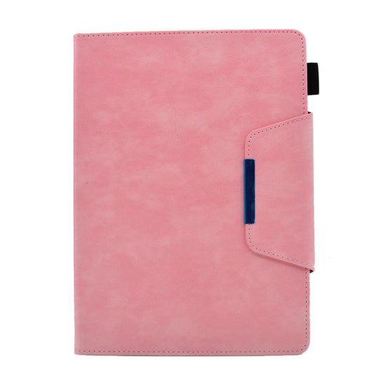 For iPad Pro 11 2025 / 2024 Suede Cross Texture Magnetic Clasp Leather Smart Tablet Case(Pink) by buy2fix