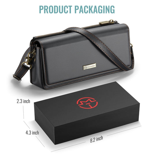 CaseMe ME30 Max Multifunctional Large-Capacity Shoulder Crossbody Phone Bag(Black) by CaseMe