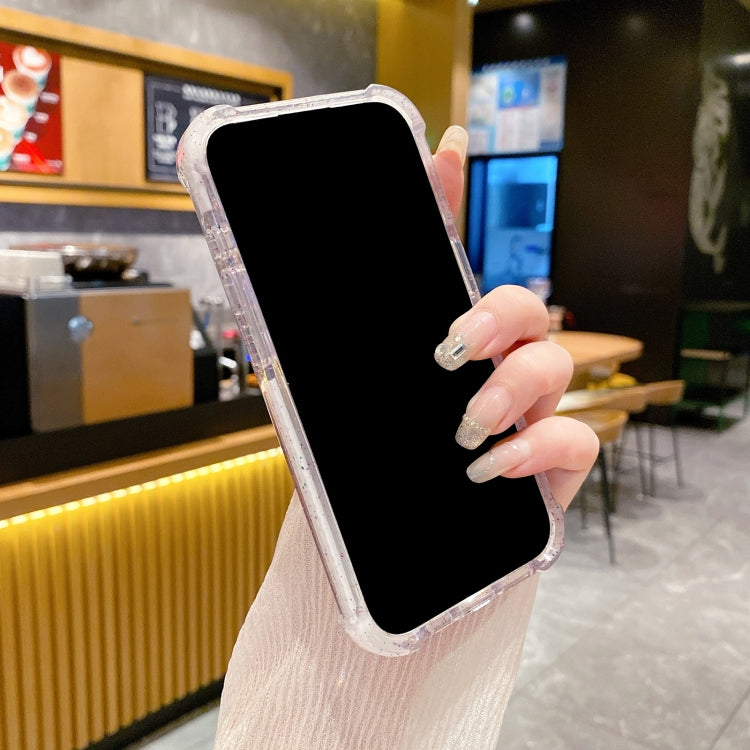 For iPhone 16 Pro Max Acrylic Color Point Transparent Phone Case(White) by buy2fix