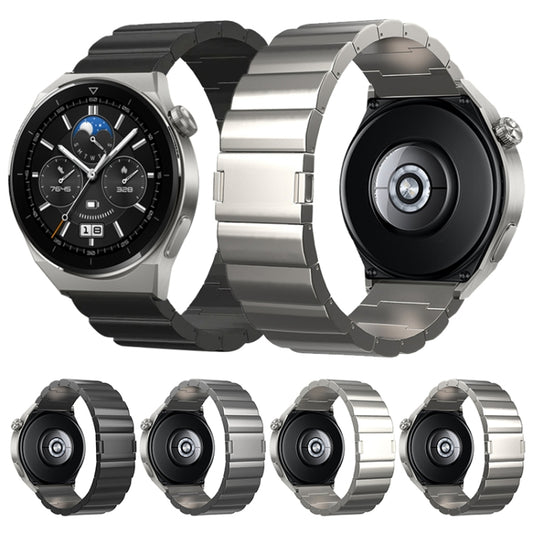 22mm One-Bead Magnetic Buckle Titanium Metal Watch Band(Grey) by buy2fix