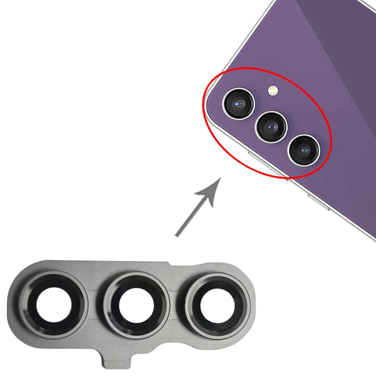 For Samsung Galaxy S23 FE SM-S711B 10pcs Original Rear Camera Lens Cover(Black) - by buy2fix | Online Shopping UK | buy2fix