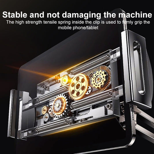 Yesido C296 Aluminum Alloy Desktop Stand For Tablets/Phones(Black) - Lazy Bracket by Yesido | Online Shopping UK | buy2fix