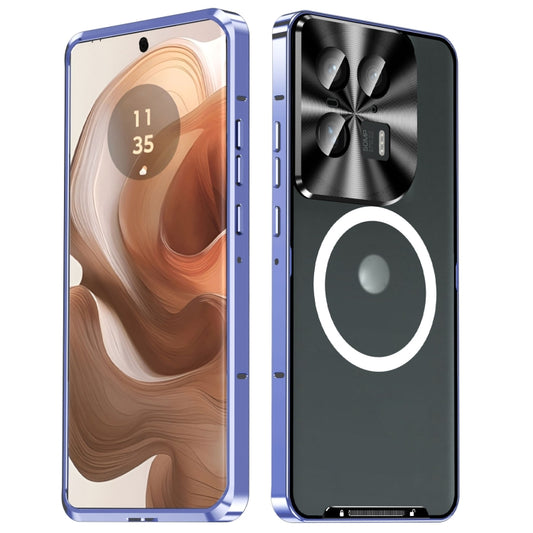 For Motorola Moto X50 Ultra Frosted Metal MagSafe Magnetic Phone Case(Puprle) - Motorola Cases by buy2fix | Online Shopping UK | buy2fix