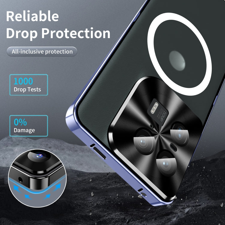 For Motorola Moto X50 Ultra Frosted Metal MagSafe Magnetic Phone Case(Puprle) - Motorola Cases by buy2fix | Online Shopping UK | buy2fix