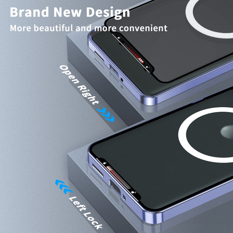 For Motorola Moto X50 Ultra Frosted Metal MagSafe Magnetic Phone Case(Puprle) - Motorola Cases by buy2fix | Online Shopping UK | buy2fix