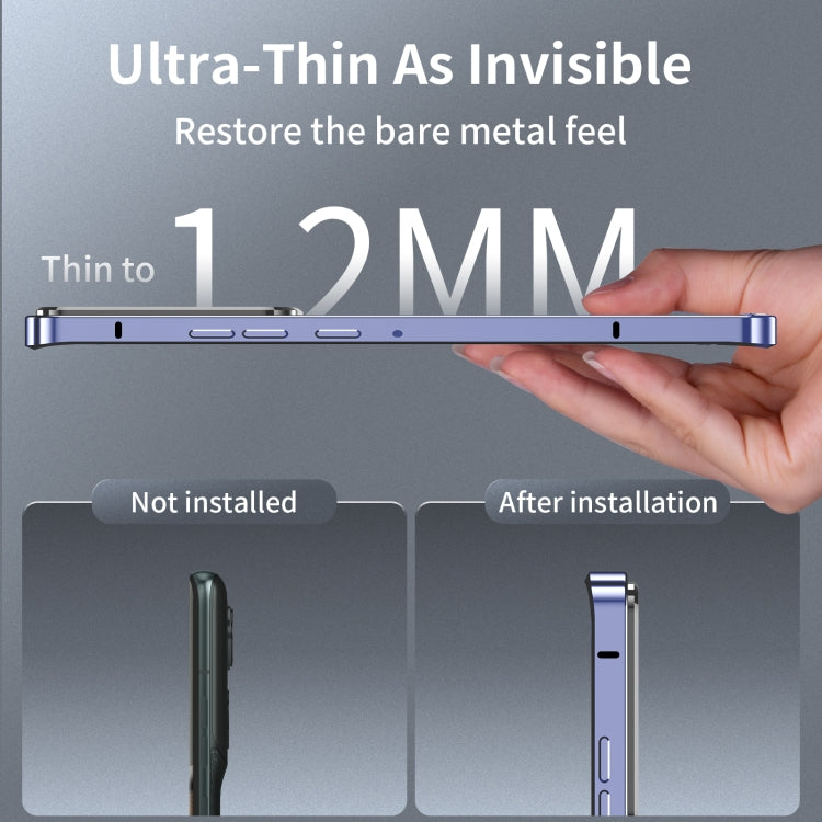 For Motorola Moto X50 Ultra Frosted Metal MagSafe Magnetic Phone Case(Puprle) - Motorola Cases by buy2fix | Online Shopping UK | buy2fix