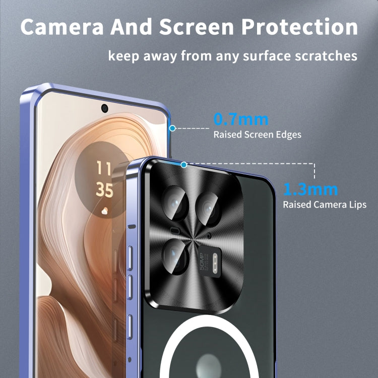 For Motorola Moto X50 Ultra Frosted Metal MagSafe Magnetic Phone Case(Puprle) - Motorola Cases by buy2fix | Online Shopping UK | buy2fix
