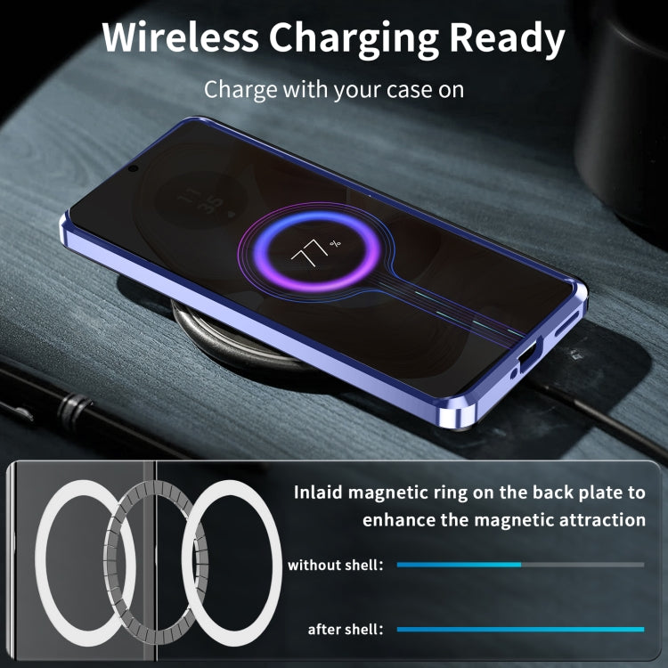 For Motorola Moto X50 Ultra Frosted Metal MagSafe Magnetic Phone Case(Puprle) - Motorola Cases by buy2fix | Online Shopping UK | buy2fix