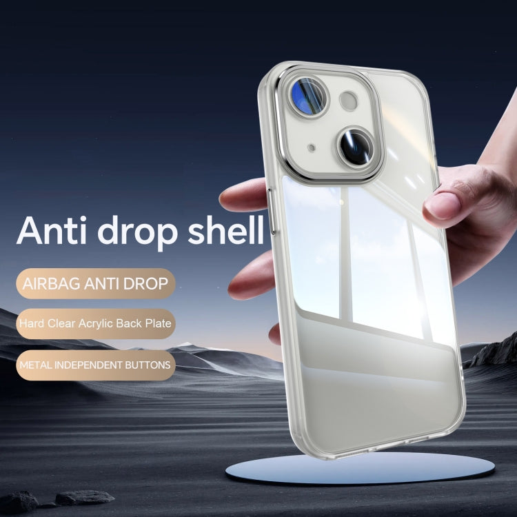 For iPhone 15 Acrylic Hybrid TPU Armor Shockproof Phone Case(Transparent) - iPhone 15 Cases by buy2fix | Online Shopping UK | buy2fix