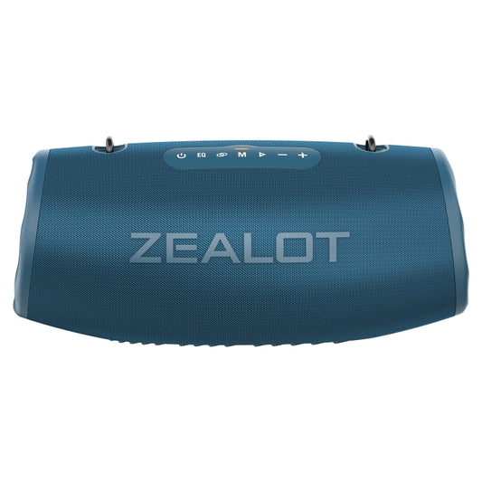 Zealot S87 80W Portable Outdoor Bluetooth Speaker with RGB Light(Blue) by ZEALOT