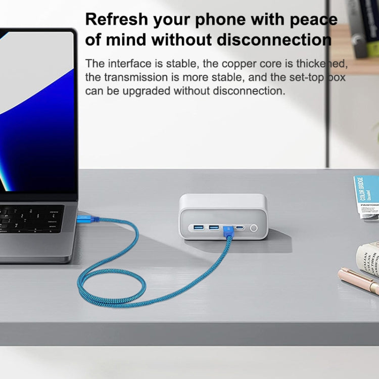 Printer / Hard Disk USB 3.0 Male to Male Connector Cable, Length:0.6m(Blue) by buy2fix