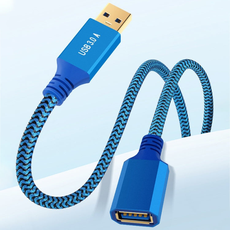 Printer / Hard Disk USB 3.0 Male to Female Extension Cable, Length:0.3m(Blue) by buy2fix