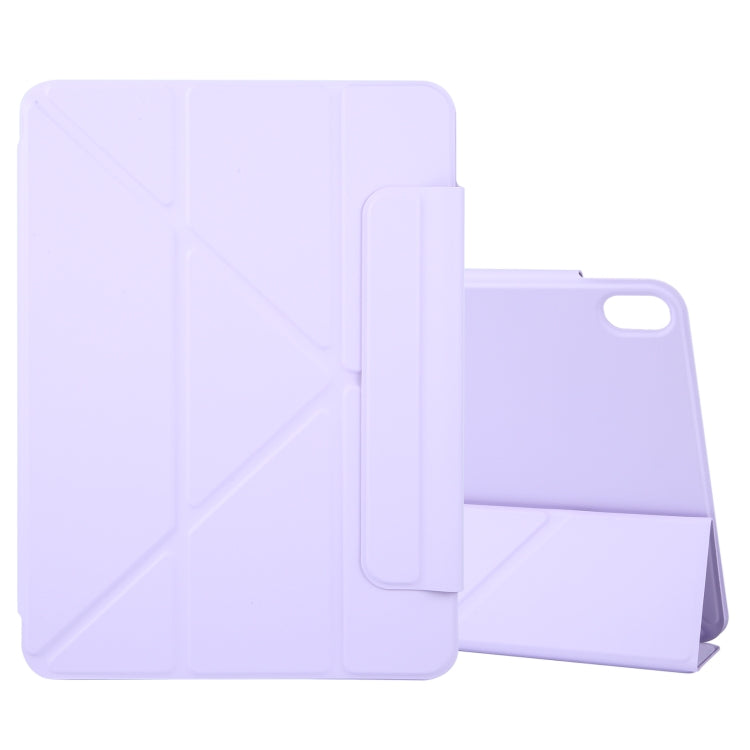 For iPad Air 2022 / 2020 10.9 Y-Shape Double-sided Clip Magnetic Smart Tablet Case(Purple) - iPad Air (2022) / (2020) 10.9 Cases by buy2fix | Online Shopping UK | buy2fix